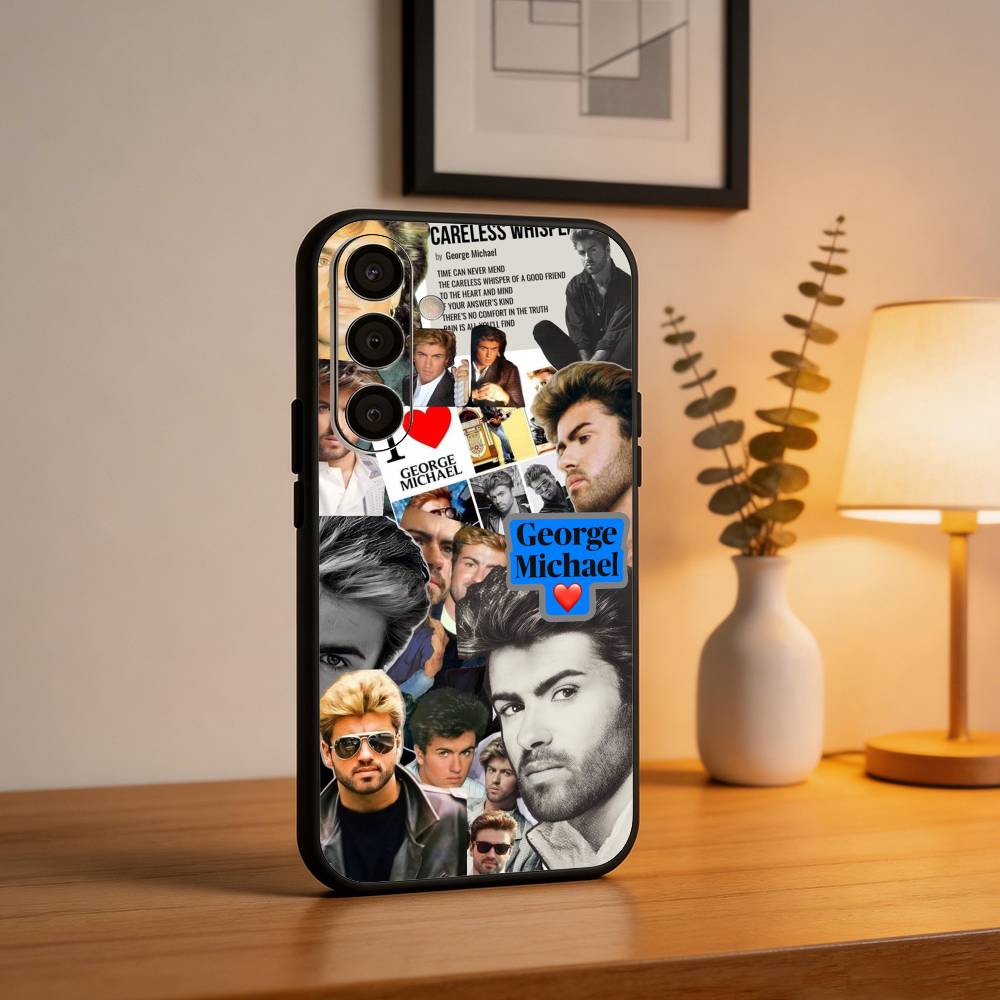 Singer G-George Michael  Phone Case For Samsung  A73,72,71,53,52,51,22,91,80, Soft Black Cover