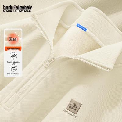 Mark Hua Fei Men's Fleece-Lined Half-Zip Sweatshirt
