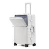 Tymon Front-Opening Aluminum Frame Spinner Luggage