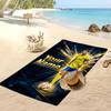 Asciugamano da Spiaggia Personalizzato Stampato Cristiano Ronaldo Logo Calcio Supporto Nome Personalizzato Testo Asciugamano Assorbente Per Sport Viaggio Regalo Speciale