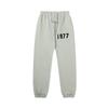 Three-dimensional flocking 1977 men's and women's American high street hoodie sweater trousers casual suit