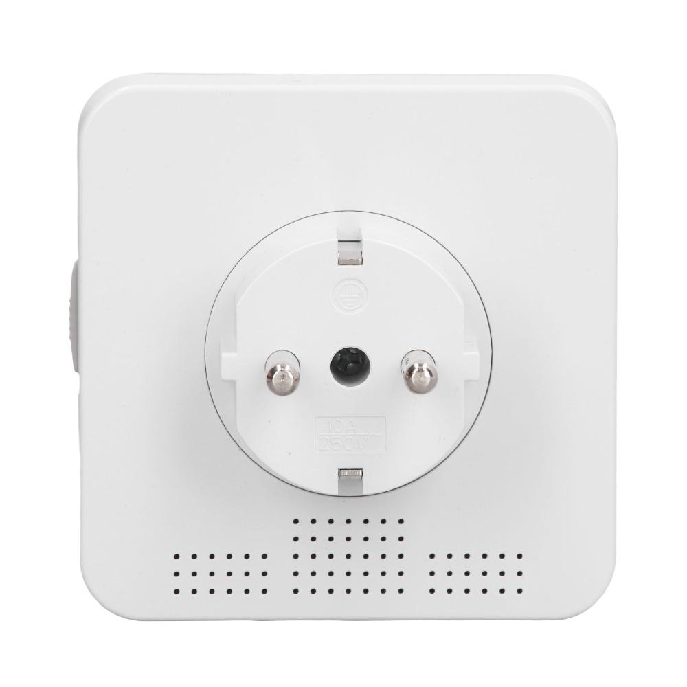 Sturdy EU 230V Timer Socket 7.8x7.8cm Mechanical Power Timer Timing Switch Industrial Use