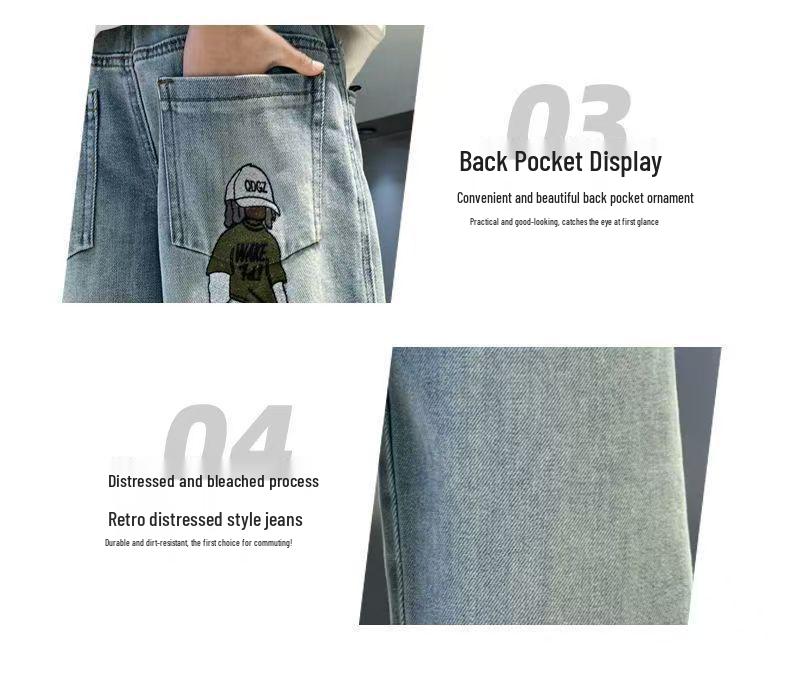 Barnbyxor i denim för pojkar - Vår och Höst - Snygga och Bekväma