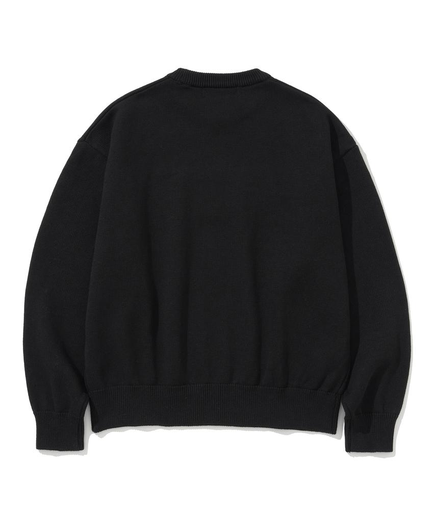 KNITTED Cat'S Band Round Knit Black