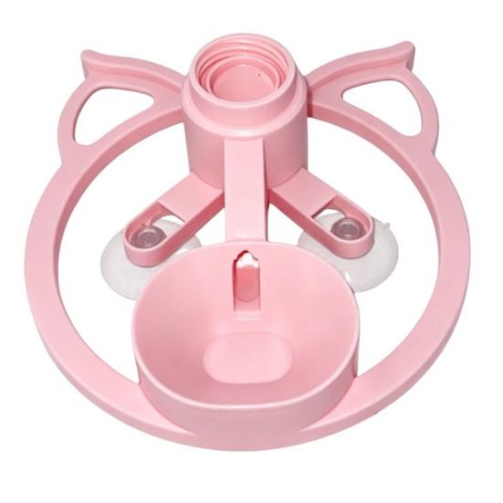 Travel Water Bowl for Cats Automatic Cat Dispenser, Bottle Adapter Pet Dispenser with Suction Cups, Durable ABS Feeder Non-Slip Portable