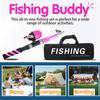 Children's Pink Telescopic Lure Rod with Closed Reel - Portable Fishing Set