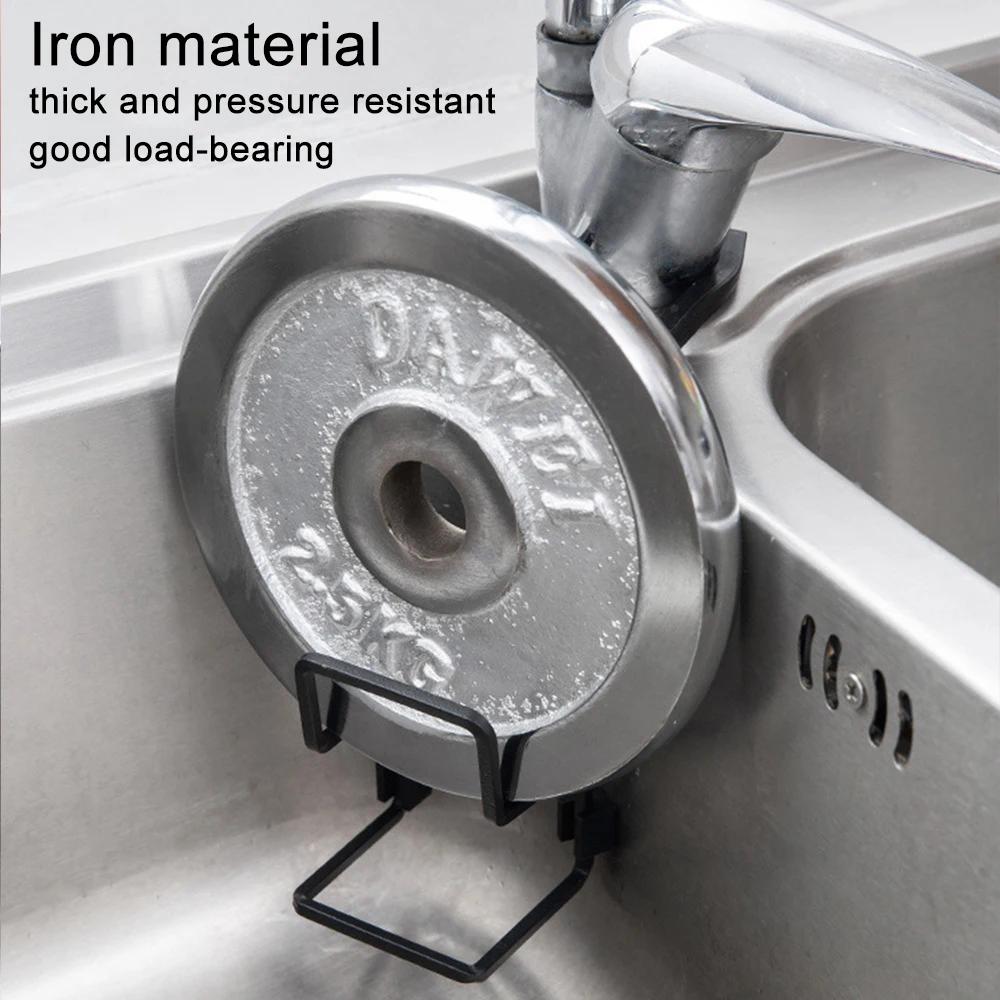 Kitchen Sponge Storages Sink Drain Drying Rack Shelf Bathroom Toilet Sponge Holder Cleaning Sponge Rack Hooks Accessories Tools