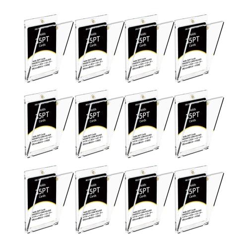 HG CHASING TRIBE Magnetic Card Loader, Set of 12, for 35pt Trading Cards, UV Protection, Magnetic Holder, Card Protection, Storage, Trading Card Prote