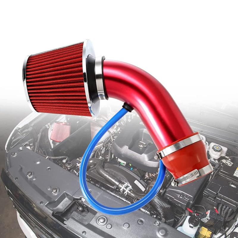 76mm Auto Upravený Zimný Hríbový Hlava Vzduchový Filter Nasávacie Potrubie Filter Vysoký Prietok Vysoký Filter Studeného Vzduchu Hliníková Rúrka Kit