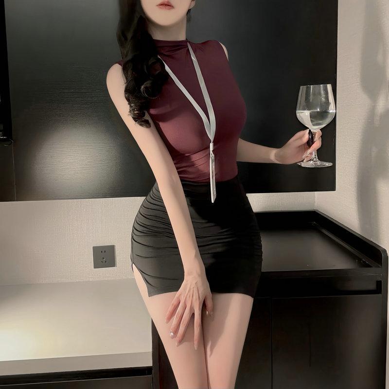 Sex Underwear Pure Desire Female Secretary Hip Skirt Passion Nightclub Workplace Flight Attendant Uniform Free Suit Abstinence