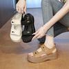 Platform beach sandals women's 2025 summer new versatile open-toed small height increase casual sports sandals