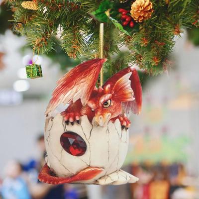 Swinging Dragon Car Mirror Hanging Ornament Christmas Tree Car Pendant Decoration Acrylic Versatile Car Interior Accessories