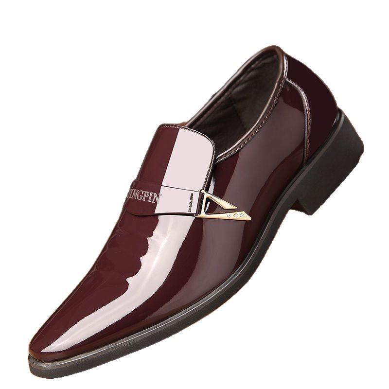 Men's Leather Shoes Business Dress Men's Leather Shoes Casual Soft-soled Breathable Work Gloves