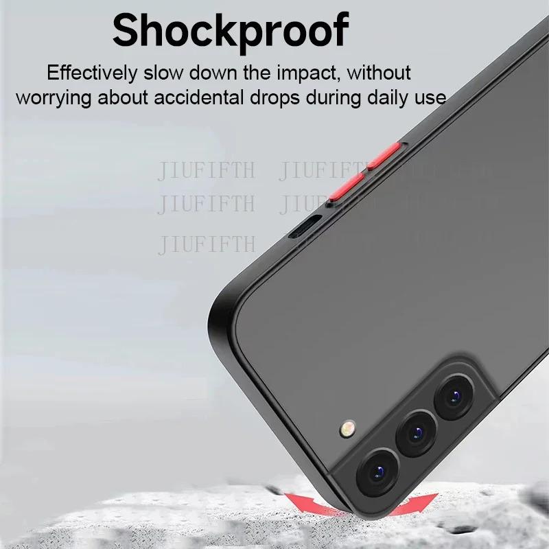 For Samsung Galaxy S25 S25FE FE Ultra Plus + Edge S24 S 24 5G Shockproof Armor Hard Case Funda Matte Clear Silicone Back Cover