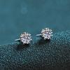 2CT D Color Moissanite Snowflake Earrings Ultra Sparkling Imitation US Imported Earrings for Women