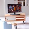 Miniature Tv Television Cabinet Dollhouse Furniture Accessories Decorations for Modern Dollhouse Living Room Wooden tv Stand