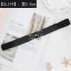 Elastic Black Modern Waist Belt For Women With Adjustable Features Complementing Skirts And Dresses Effortlessly