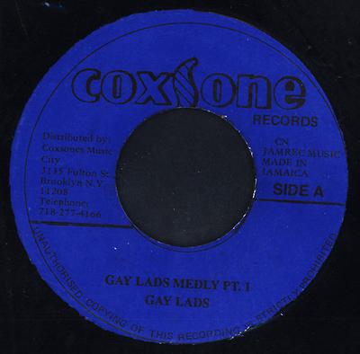 7inch Record GAYLADS  Gay Lads Medly Pt. 1 NONE Coxsone Records US Reggae Ska  Dub Used