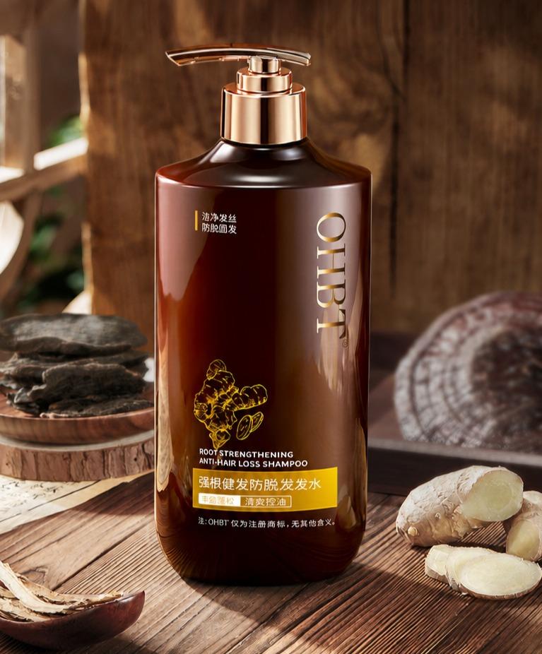 OHBT Shouwu Ginger Shampoo for Oil Control, Cleaning, Anti-breakage, Hair Care