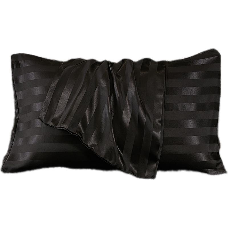 

Жаккардовая наволочка из искусственного шелка с атласной полоской Queen 51x76cm 2pcs