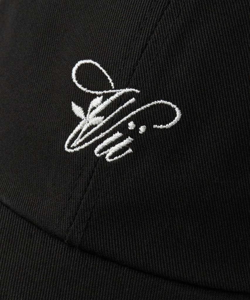 Bibeleude Embroidered Cotton Ball Cap 002 Black