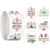 100-500pcs Merry Christmas Sticker Holiday Party New Year Decoration Gift Box Seal Sticker Baking Label Packaging Sticker