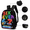 3PCS Numbered 6&7 Pattern Backpack Set | The Perfect Choice for School & Travel