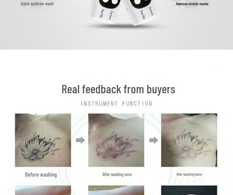 Portable Picosecond Laser Pen for Tattoo, Freckle, and Eyebrow Removal with Red & Blue Light