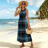 Women's Summer Dress Flowy Casual Midi Sundress with Pockets for Beach Vacation