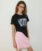 RONRON Pony Cat Friends Photo Basic Fit T Shirt Black