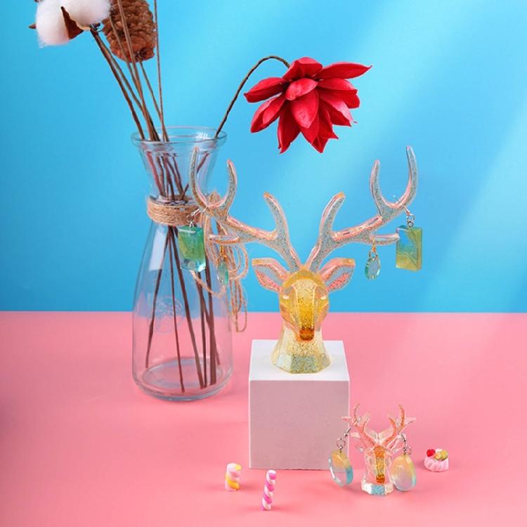 Christmas Elk Silicone Molds Ornament Candle Molds Deer Resins Molds Decorations