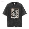 New Limited Cryptid Legends Mothman Wendigo Dogman Lake Monster T Shirt vintage Washed homme Versatile Unisex designer clothes