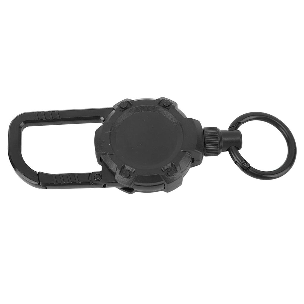 Breloc magnetic retractabil din sârmă de oțel inoxidabil, carabină cu cataramă ușor de tras, verde OD