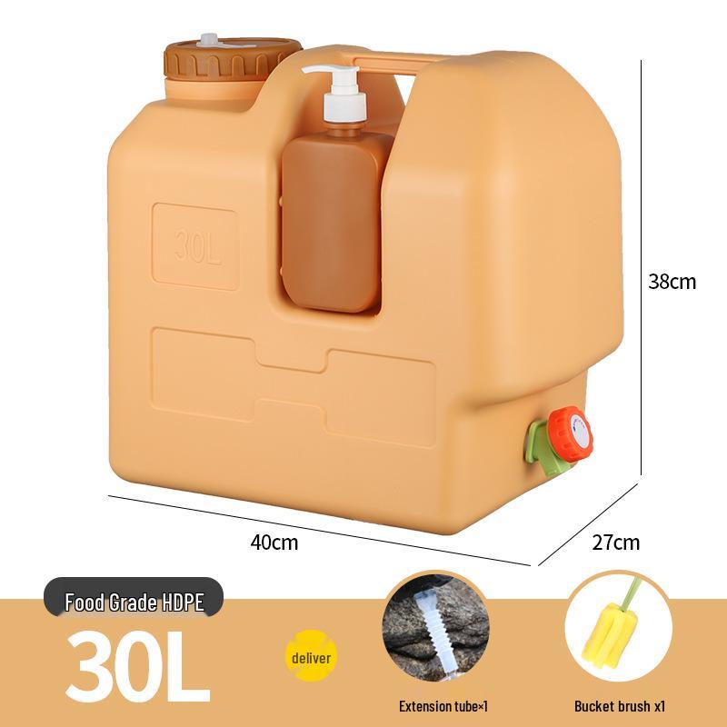 Montowany na samochodzie zewnętrzny kempingowy zbiornik na wodę z kranem