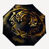 1pc Tiger Face Design Outdoor Umbrella - Automatic Opening/Closing, Portable 3-Fold Design, 8-Rib Iron Frame, Perfect Gift for Fans and Travelers.L013