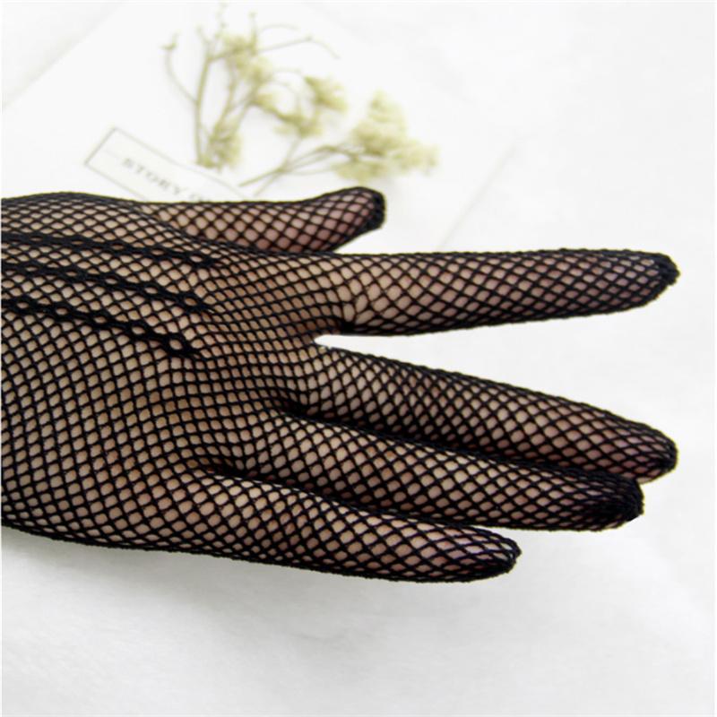 Women Summer Uv-Proof Driving Gloves Mesh Fishnet Gloves Mesh Solid Thin Summer Women Gloves Mitten Animals Gloves Woman