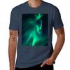 Beautiful Northern Lights Tshirt Plus Size Basic Cotton Tshirt