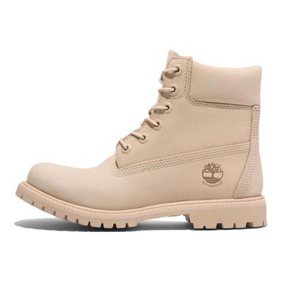Série Premium Botas de Tornozelo Confortáveis Simples Botas de tornozelo femininas Bege Claro A2HR8EN7