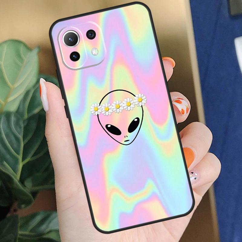 Cartoon Alien Case For Xiaomi 15T 14T 13T Pro 14 15 Ultra 17 Pro Max POCO X7 F8 Pro X5 X6 F5 F6 F7 Coque