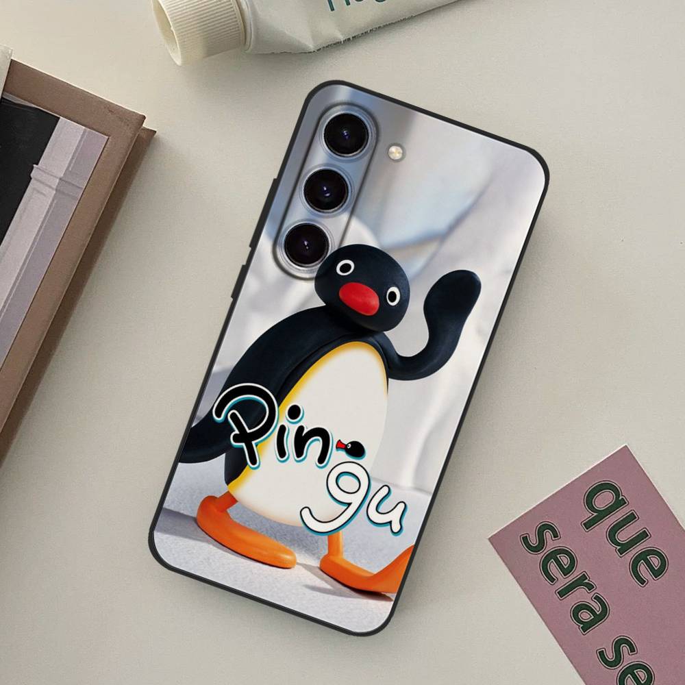 Cute P-Pingu Penguin Phone Case For Samsung Galaxy S21 S22 S23 S24ULTRA S25ULTRA FE Ultra Plus5G A52S S26 Soft Cover