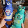 500ml Thermal Water Bottle For Children Kids Cartoon Stainless Steel Thermos Mug With Straw Leak-Proof Insulated Cup Drinkware