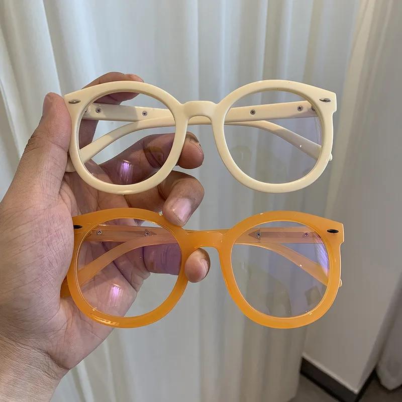 Oversized Frame Myopia Glasses Men Women Unisex Prescription Near-Sight Eyeglasses Finished Minus Eyewear With Diopter 0 To -4.0