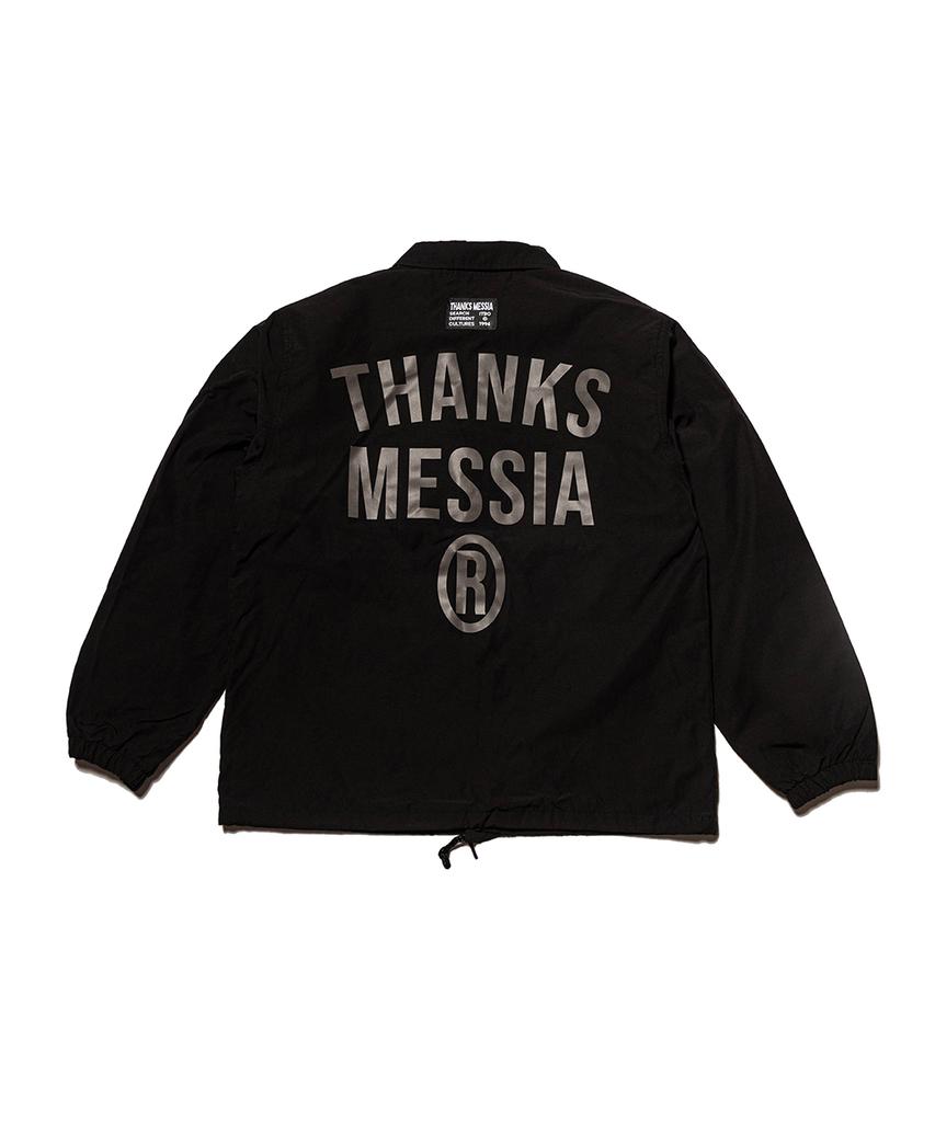 Thanks Messia Arch Logo Coach Jacket-Black