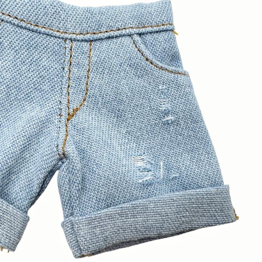 Süße lässige Jeanshose Mehrfarbig Puppe Zerrissene Jeanshose Neue Puppenkleidung Für 1/8 Puppen