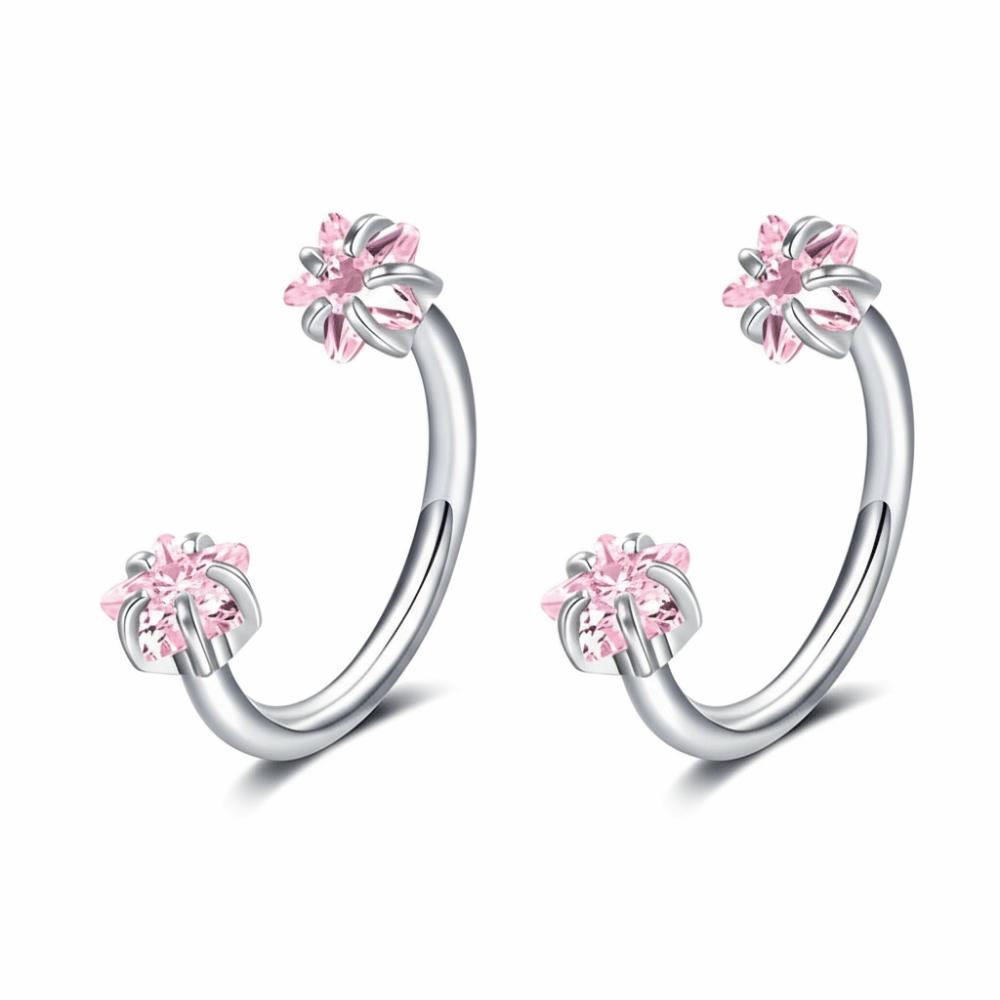 2 PCS Elegant Nose Ring Stainless Steel Daith Piercing Jewelry Cartilage Helix Earrings  Daily