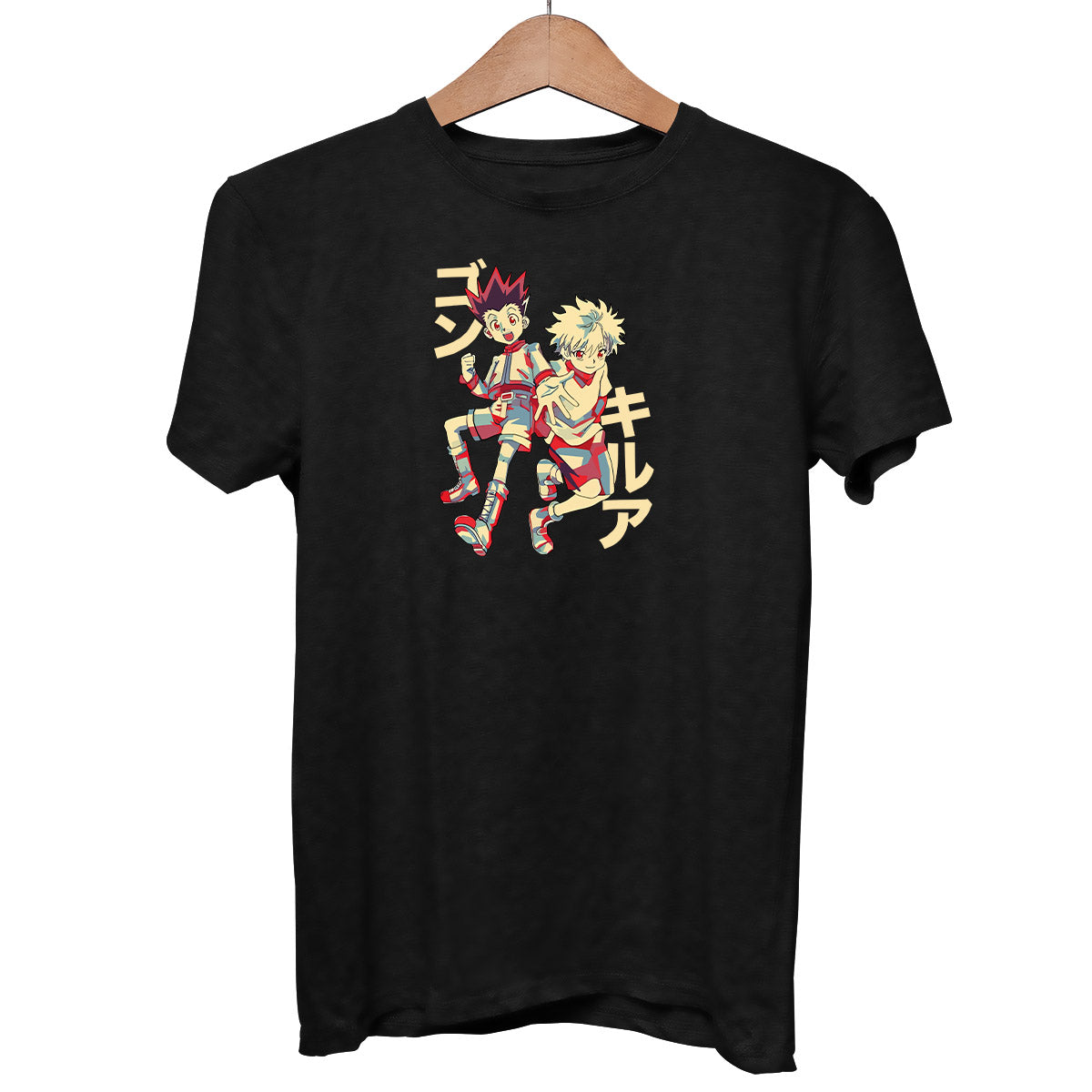 

Hunter x Hunter Killua And Gon Anime Japanese Manga Adult Unisex T-shirt XXXL чорний