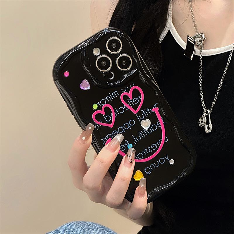 Zhitai Cream Pattern Cartoon Protective Case for iPhone 13/14 Pro/15/16 Pro Max