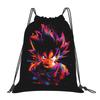 Custom DBZ Dragons Goku Ball Drawstring Bags Men Women Foldable Sports Gym Sackpack Warrior Training Backpacks