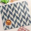 Glass Decorative Serving Boards for Snacks Chevron Pattern 2X30X52 Cm
