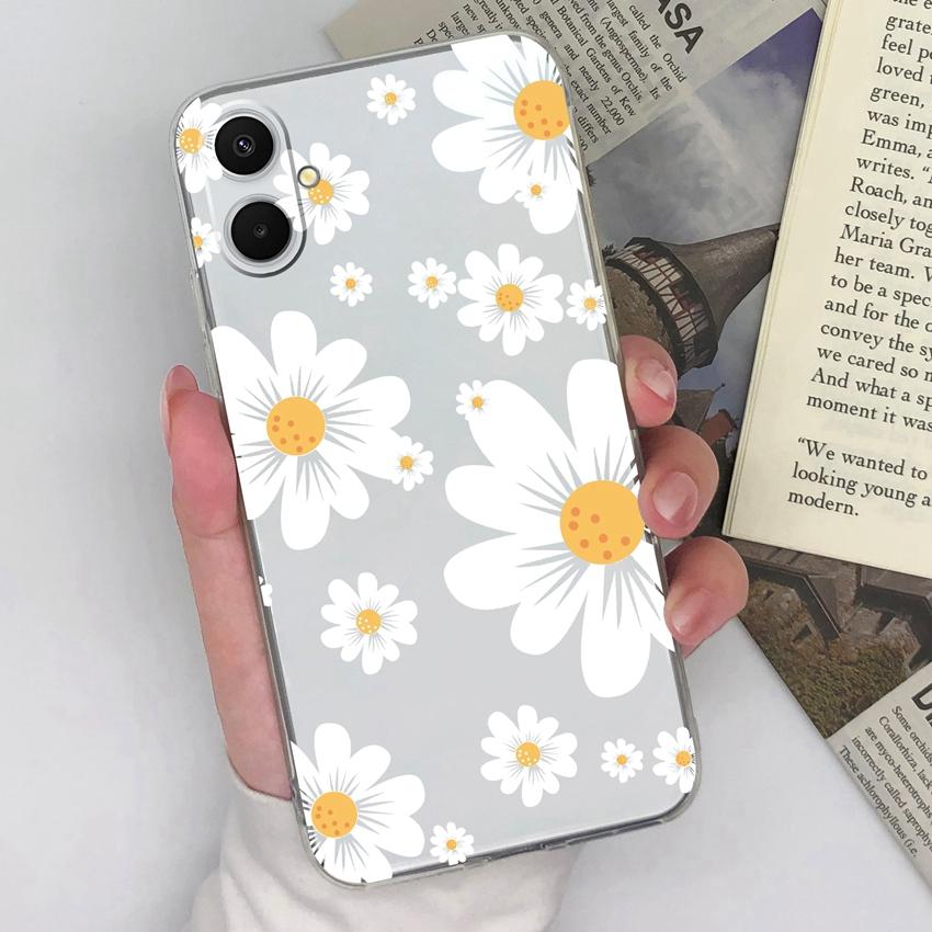 For Samsung A07 M36 F36 F56 A53 A17 A37 A54 A71 Phone Casing Beautiful Rose Patterns Fashion TPU Silicone Ultra Thin Case For Samsung Clear Back Cover